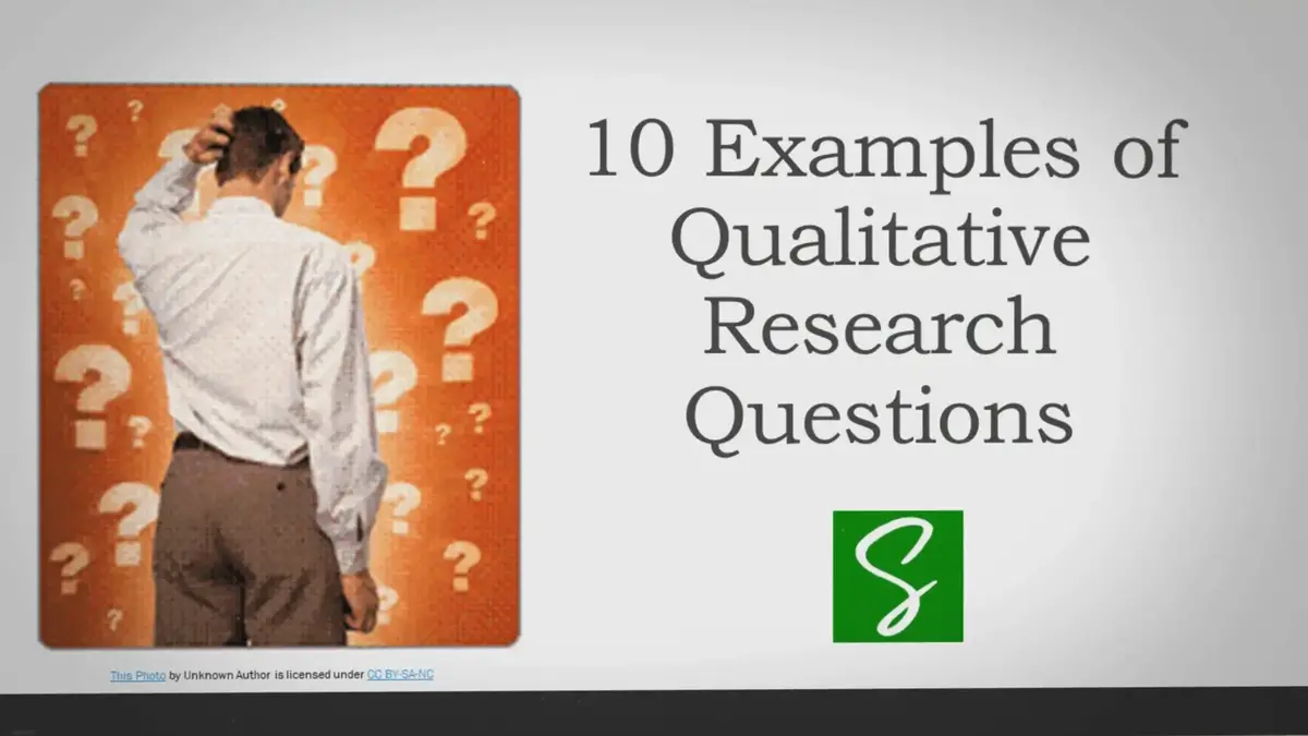 'Video thumbnail for Exploring Qualitative Research Questions: Types and Examples for Effective Study Design'