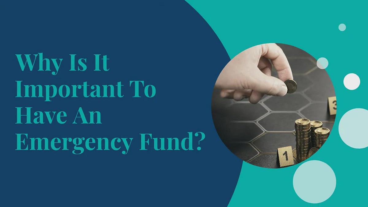 'Video thumbnail for Why is it important to have an emergency fund?'