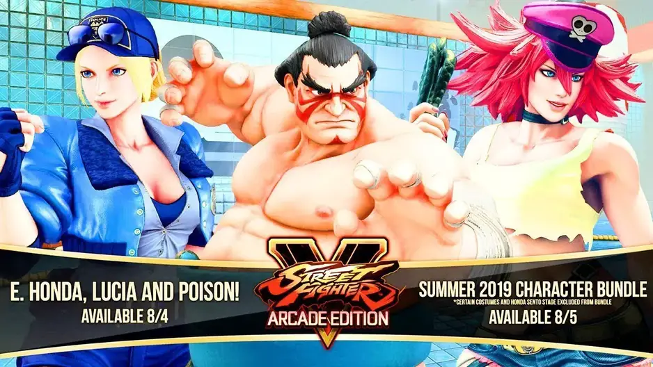 Street Fighter V Arcade Edition Summer Character Bundle Includes E