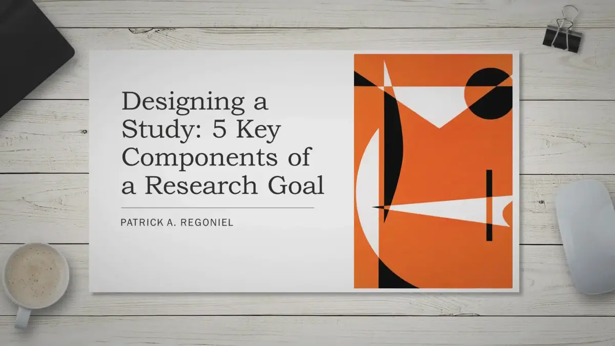 'Video thumbnail for Designing a Study: 5 Key Components of a Research Goal'