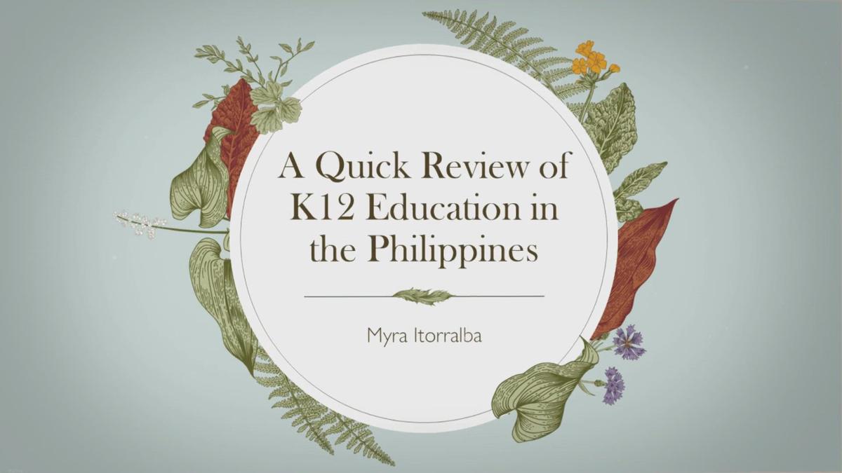'Video thumbnail for K12 Education in the Philippines: Ineffective?'