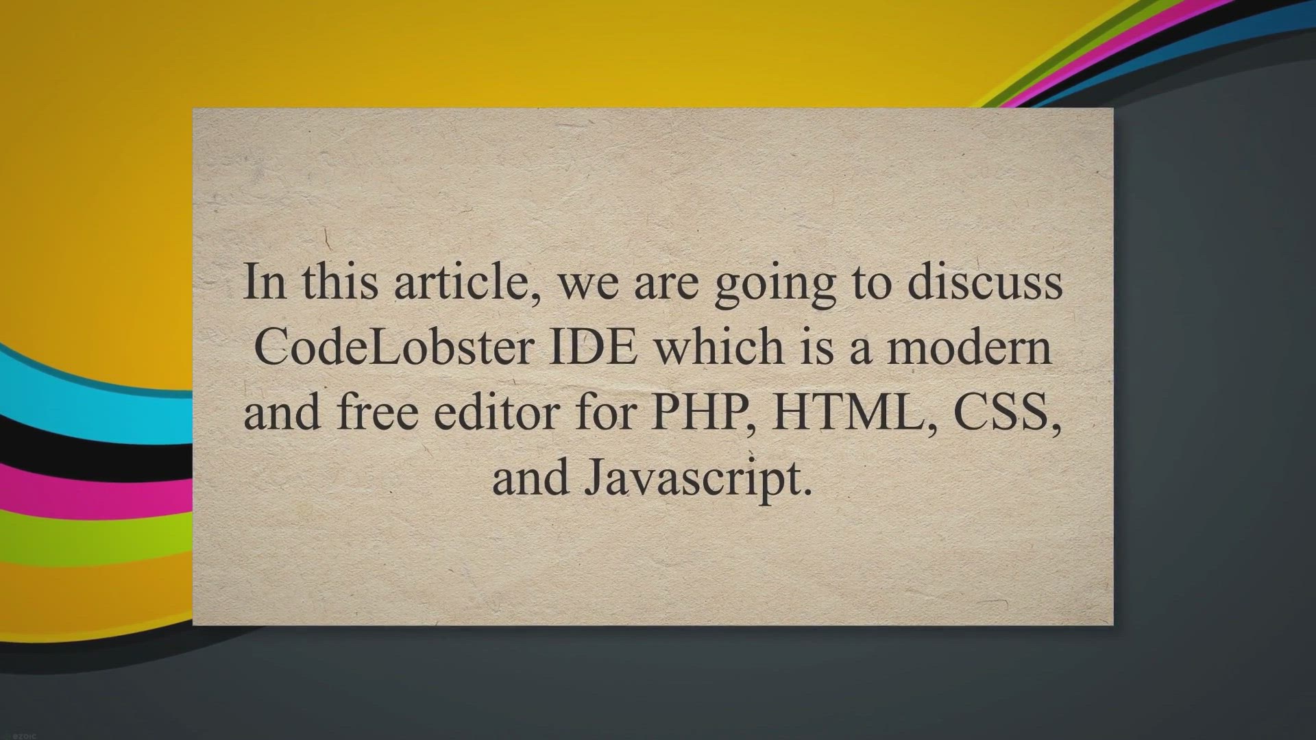 CodeLobster IDE - Free Editor For PHP, HTML, CSS And JavaScript