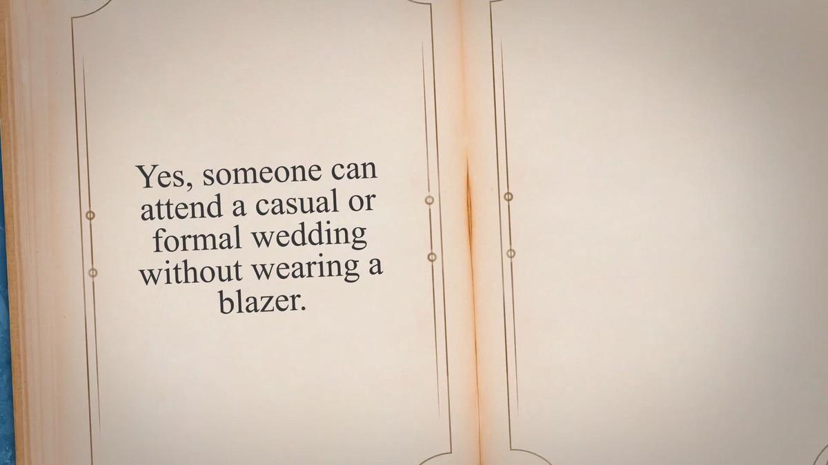 'Video thumbnail for Can you go to a wedding without a blazer? 4 of our best tips.'