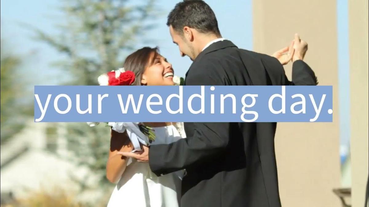 'Video thumbnail for You deserve to enjoy your wedding.'