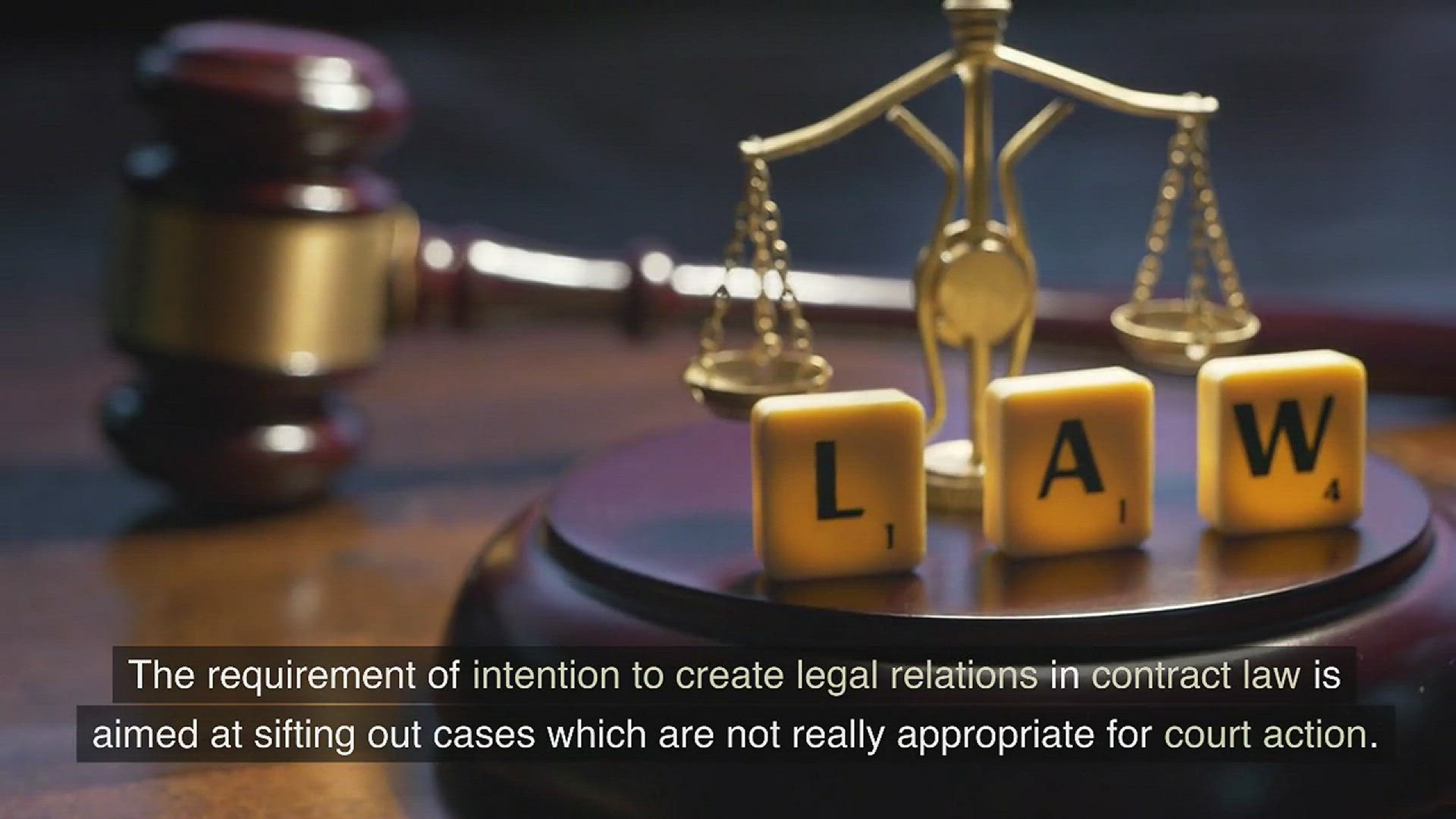 Contract Law - Intention To Create Legal Relations - Www.e-lawresources ...