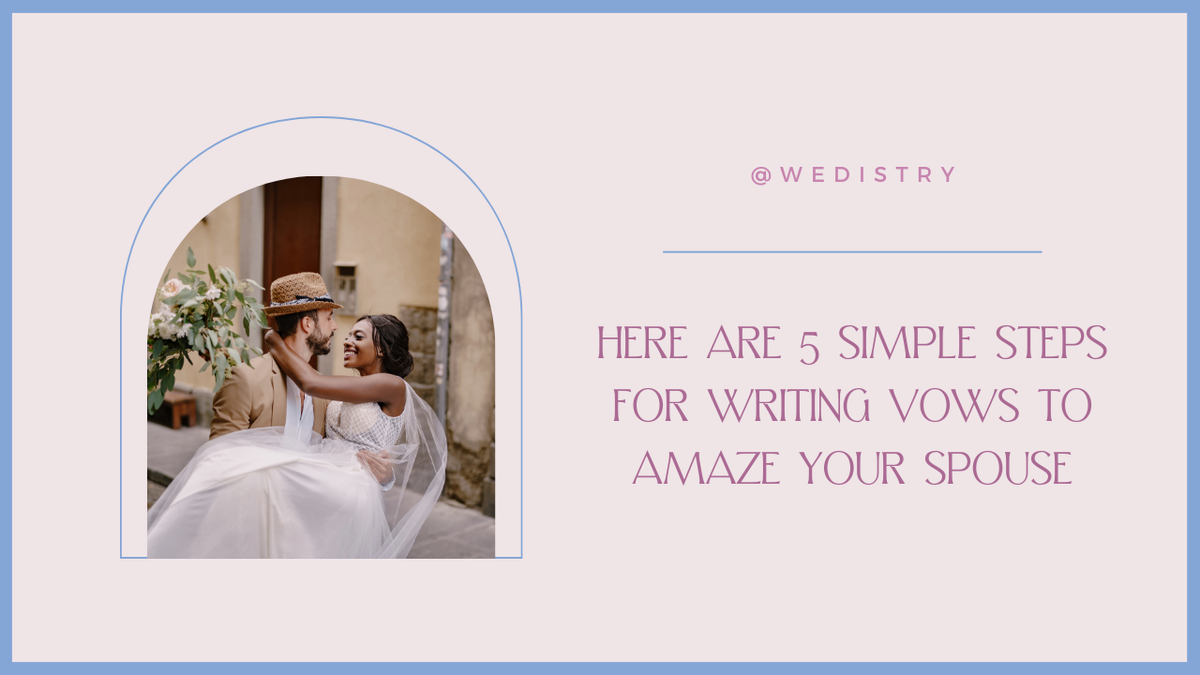'Video thumbnail for How To Write Your Wedding Vows In 5 Easy Steps'