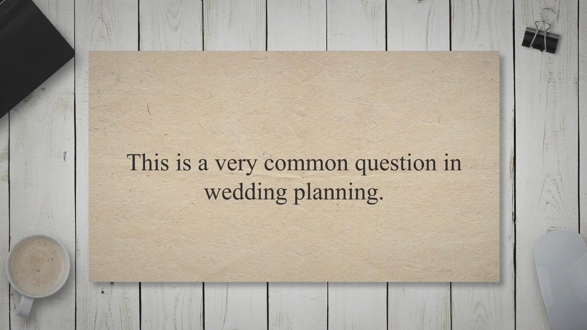 'Video thumbnail for When Should Wedding Invitations Be Sent Out? 3 Best Practices - Wedistry'